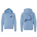 Cape Cod Sharks - Toddler/Youth Heather Blue Hood
