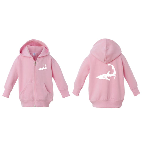 Shark - Infant/Toddler Pink Zip Hood