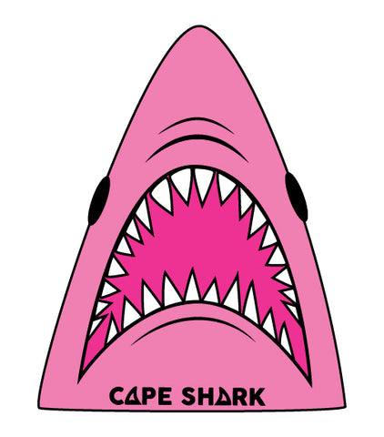 Pattern Sticker - Shark Head - Pink