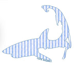 Pattern Sticker - Blue Seersucker