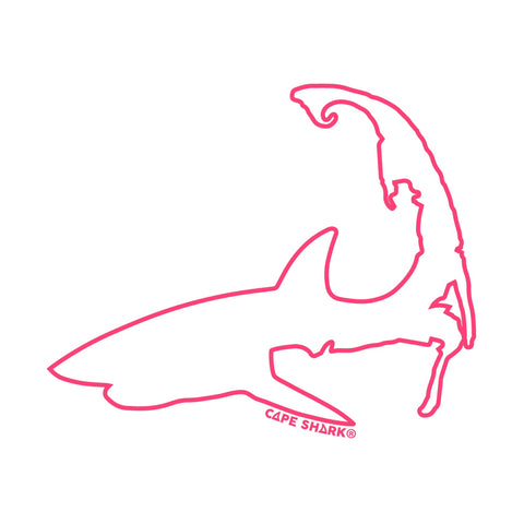 Pattern Shark - Pink Outline
